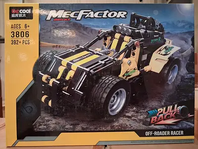 BeCool MecFactor Off-Roader Racer Building Set (392+ pcs) - Pull Back