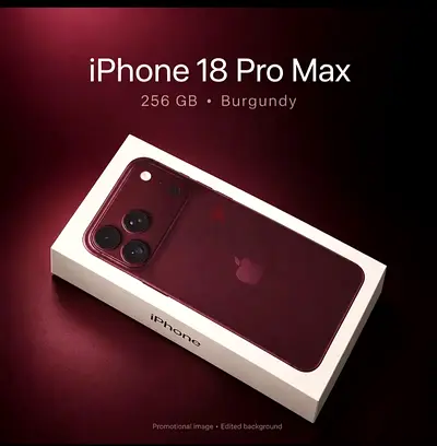 iPhone 18 Pro Max 256GB Burgundy - Unopened Box