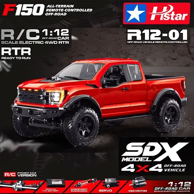 RC Ford F150 RAPTOR Truck - Ready to Run, 4x4, 1:12 Scale