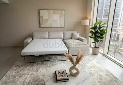 Modern L-Shaped Sofa Bed with Chaise Lounge