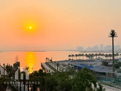 Burj Khalifa & Sea View | 2 Balconies | Low Floor |