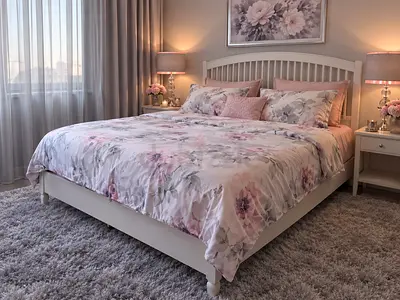 Wooden king bed set IKEA. Like new