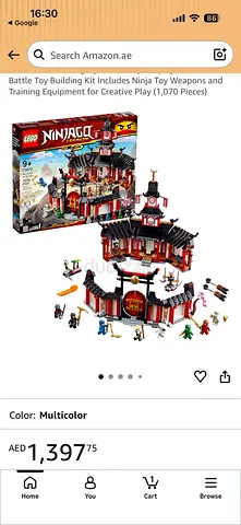 LEGO Ninjago Temple of the Golden Dragon Building Set (Multicolor) - Complete