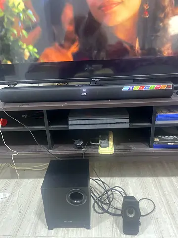 JVC Soundbar with Wired Subwoofer - Good Working Condition