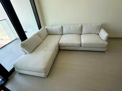 Almost brand new West Elm Haven L Shape Sofa Beige
