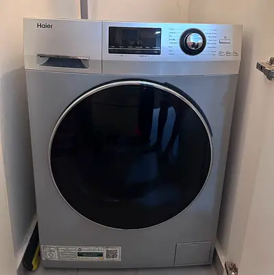 Haier front load washer - good condition, silver