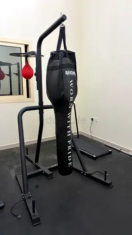 Standing heavy bag and speed ball station - used, good condition