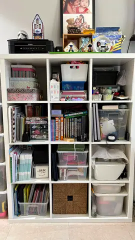 White 4x3 Cube Storage Shelving Unit — Excellent Condition