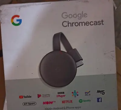 Google Chromecast (3rd Gen) — Used, in box