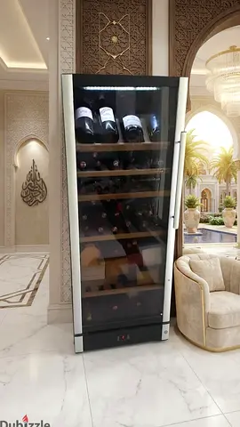 Vestfrost Dual-Zone Wine Cooler Refrigerator – Glass Door & Wooden Shelves