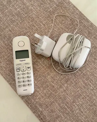 Gigaset cordless landline phone, white