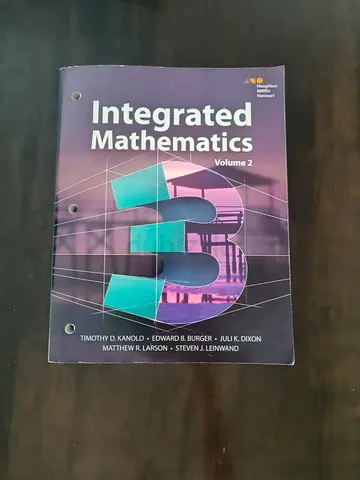 Integrated Mathematics Volume 2 - High School Textbook