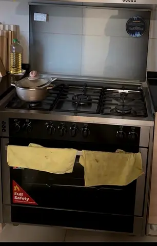 Super General Stainless Steel 5-Burner Gas Range with Oven - Good Working Condition