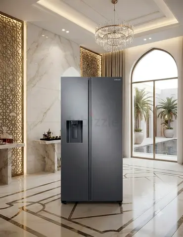 Samsung Black Side-by-Side Refrigerator – Stylish Fridge Freezer