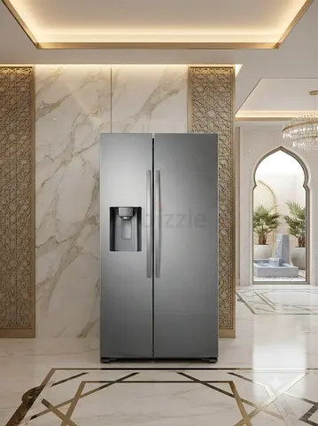 Samsung Stainless-Steel Side-by-Side Refrigerator – Water Dispenser | Good Condition