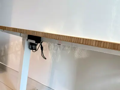 Adjustable Electric Standing Desk with Wooden Top