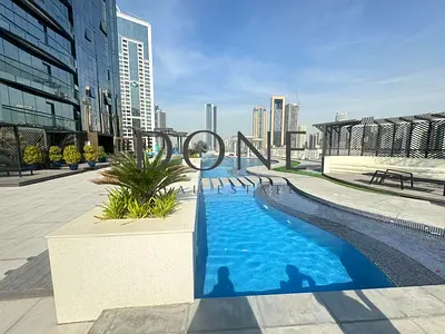 LUXURY 3BEDROOM sea view balcony waderobe MasterBed Maid room waderobe Gym and pool 2 parking only jest 110k