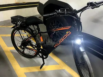 Electric Bicycle kugoo M101 - Good Condition E-bike with storage and phone stand