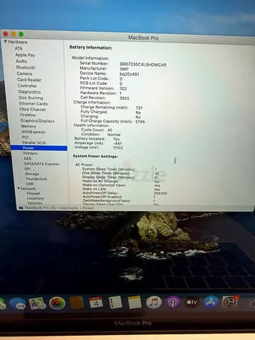 MacBook Pro (15”) 2016-2017, 16GB Ram 512GB ssd