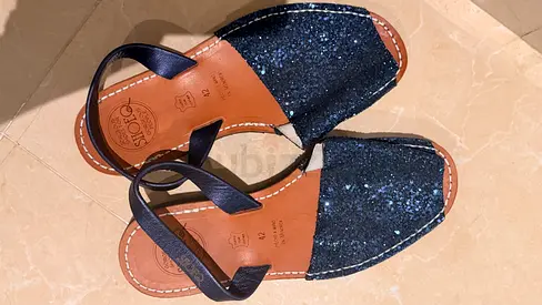 Sirocco Menorca Leather Avarcas - EU 42, 4 pairs (metallic, glitter, navy, brown)