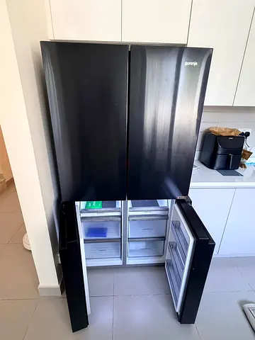 Gorenje 4 Doors Refrigerator French style black