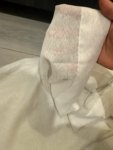 White sheer curtains 270cm - lightweight