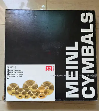 MEINL Drums Cymbals 7 Set with 4 nos stands