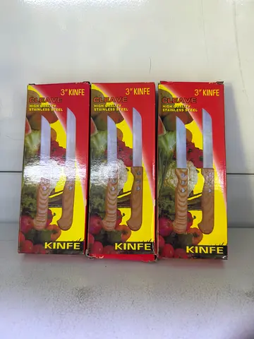 3-Inch Stainless Steel Kitchen Knives – 36 Pieces
