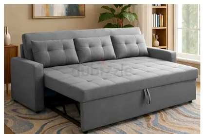 Light gray colour 3 seater Sofa bed