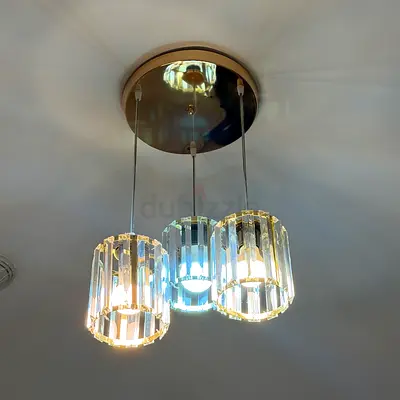 Modern 3-Light Crystal Pendant Chandelier