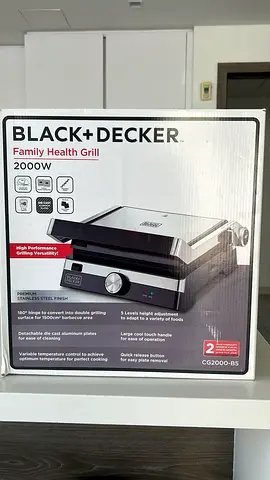 Black+Decker 2000W Family Health Grill - Like New