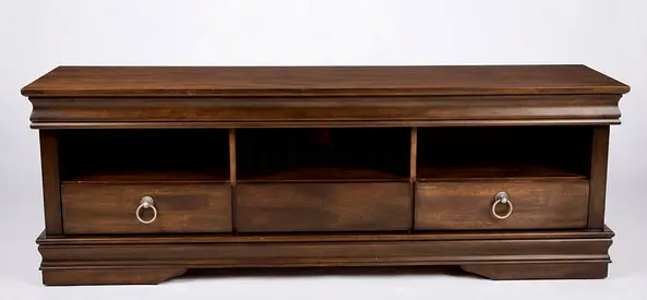 Solid Wood TV Console / Entertainment Unit with Drawers