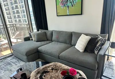 Amazing condition crate&barrel lshape sofa