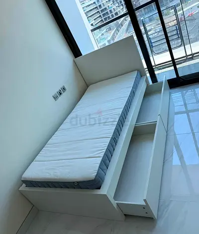 IKEA malam bed with mattress 90x200cm
