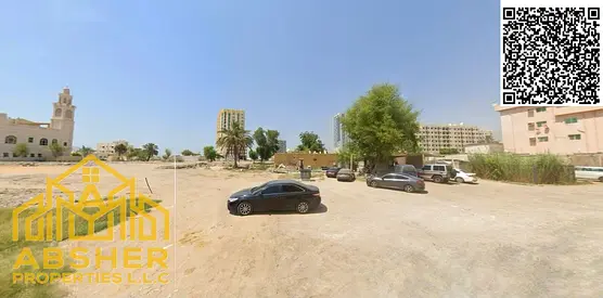 Residential-Commercial Land for Sale in Liwara 1 – Ajman | Corner Plot (Two Streets) | G+4 Permit | 3,950 sq. ft. | Near Ajman Marina