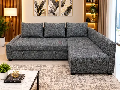 L-Shape Storage Sofa Bed
Brand New L-Shape Sofa Bed with Storage
• Reversible left / right fitting