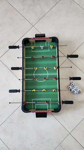 Mini Tabletop Foosball Game with 6 Mini Balls - Good Condition