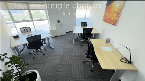 Furnished office for rent including bills, Free meeting Room