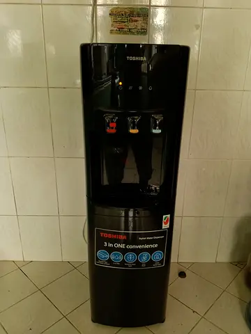 Toshiba Standing Water Cooler & Dispenser - Black, 3-in-1