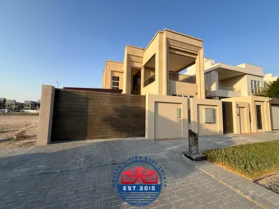 Modern Style 5 Master Bedrooms Hall Open Majlis Maidroom laundry room Villa with Cabinets At Very Prime Location