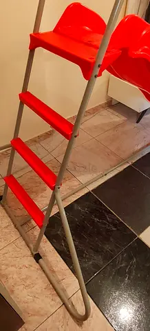 Red plastic slide good condition for kids