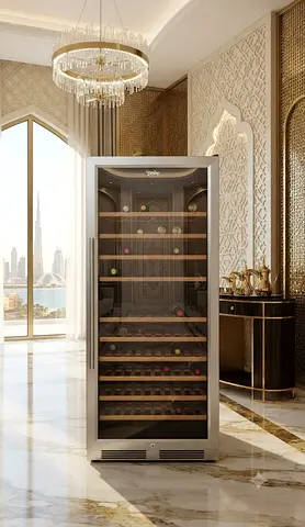 Terim Dual Zone Wine Cooler – Wooden Racks | Wine Storage Cabinet