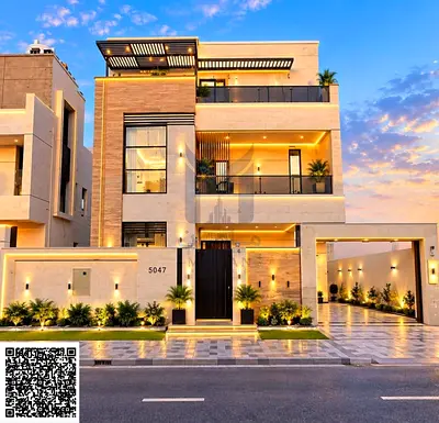 Luxury villa for sale in Al-Haliou 2 with a swimming pool, 3 floors, next to Azha Complex, 5 rooms,