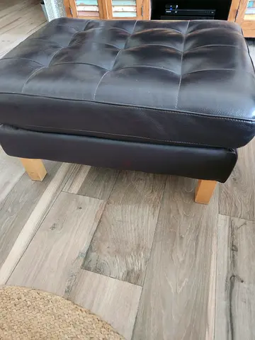 Leather Ottoman