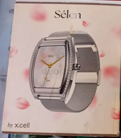 Selen by X.Cell Women's Silver Mesh Strap Watch (in box)