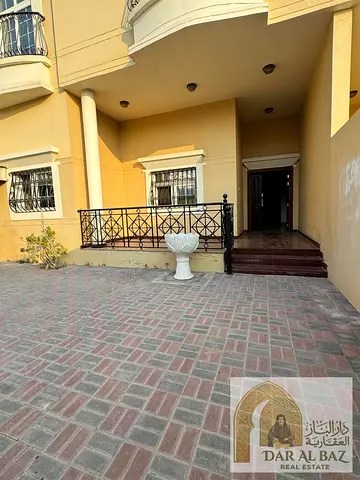 Second-occupancy villa for annual rent in Al Nakhil, Sharjah, with free gym and pool, prime locatio