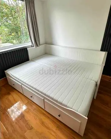 IKEA Hamnes day bed with 2 mattress and 3store