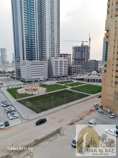 2Bedrooms And Hall For Annual Rent In Sharjah Open View With Distributor Wall Cabinets Central AC Fr