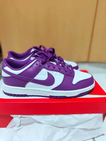 Purple and White Nike Dunk Low sneakers - size 42.5