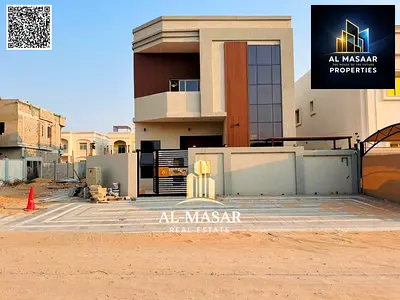Corner villa in Al Yasmeen, Ajman (behind the park); includes central air conditioning; freehold ownership available to all nationalities.